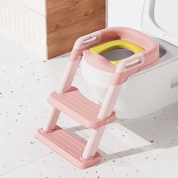 Asiento para orinal para niños, taburete de entrenamiento para inodoro de paso ancho antideslizante, portátil para niños y niñas