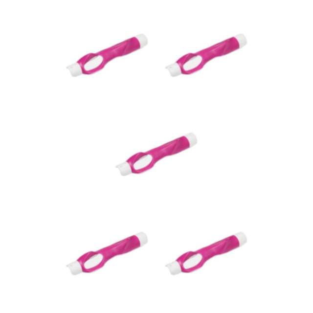 Thinsony Golfs Swing Trainer Sturdy And Durable Aid For Mastering Swing Made With PP Rose Red Length 15.5cm 5Set