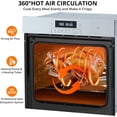 thumbnail image 2 of 24" Single Wall Oven, 2.5 Cu.ft Built-in Timer-Convection Electric Wall Oven with 8 Baking Modes, 3000W, 240V, Stainless Steel, 3D Surround Heating, Timer, Touch Control, Safety Lock, Silver, 2 of 7