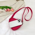 thumbnail image 4 of Bolsa Bolso cruzado lindo para mujer, Bolso para citas de cuero PU, cierre de cremallera para viaje de compras, 4 of 9
