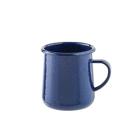 Coleman 12 Ounce Speckled Metal Camping Cup Enamelware Coffee Mug (Blue)