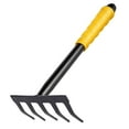 thumbnail image 4 of Garden Hand Rake Weeding Tool Loosening Soil 5 Tine Claw Rake Soil Tiller Manual, 4 of 8