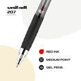thumbnail image 4 of Uniball Signo 207 Stylo Gel, Lot de 12, Stylos Rouges Moyens 0,7 mm, Stylos à Encre Gel Fournitures de Bureau Vendus par Uniball Sont des Stylos, Stylo-Bille, Stylos de Couleur, Stylos Gel, Pointe Fine, Écriture Fluide, 4 of 4
