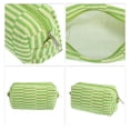 thumbnail image 3 of 1 Pc Bolsa de Maquillaje de Tejido Duradera para Mujeres para Vacaciones y Viajes de Negocios Verde Amarillo Hilo, 3 of 3