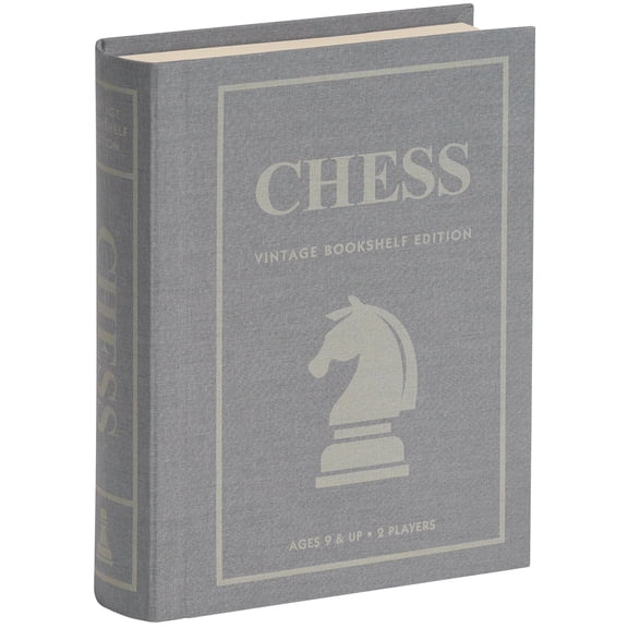 WS Game Company Chess Vintage Bookshelf Edition, 2 Players, Ages 9 