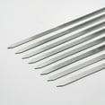 thumbnail image 5 of Piwvid Skewers, BBQ Barbecue Skewers with Wood Handle, Stainless Steel Sticks, 17 Inch Heavy Duty Large Wide Reusable with Nonslip Wooden-8 Pcs, 5 of 7