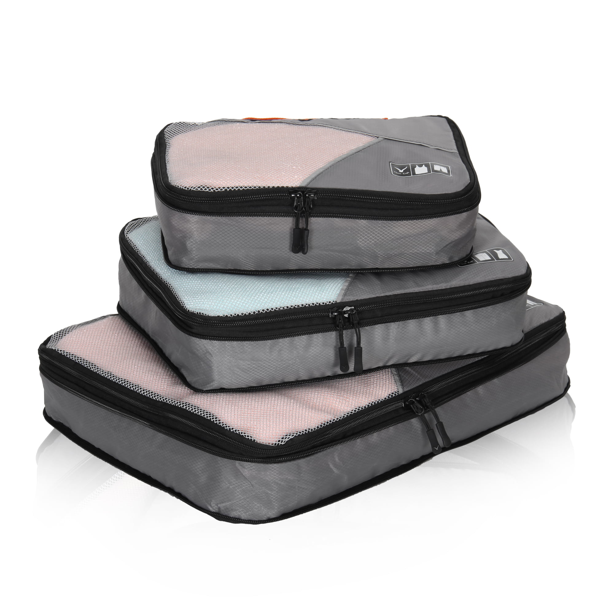 Hynes Eagle 3 PCS Travel Storage Bag Compression Packing Cubes Luggage Organizer 