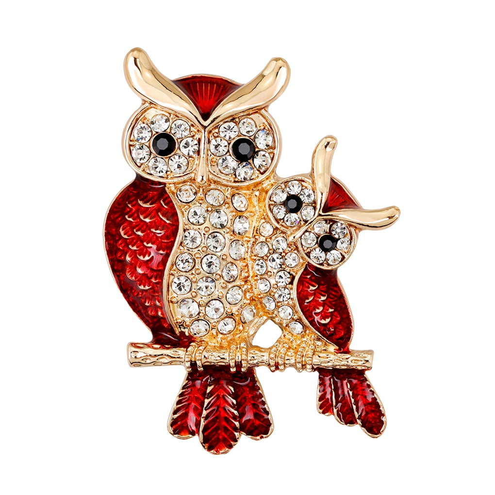 Women Bird Shaped Rhinestone Alloy Brooch Pin Girls Clothes Decorative Badge Breastpin Corsage