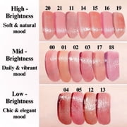 BBIA Glow Tint, Long-Lasting Glowy Lip Stain Vivid Color Korean Lip Makeup, 20 PETAL