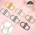 thumbnail image 3 of 12 Pieces Adjustable Metal Buckles for Chain Strap Bag, Chain Shortener for Daily Replacement and Use (Assorted Color), 3 of 7