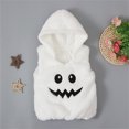 thumbnail image 2 of Gibobby Blusas Para Niños Elegantes Trajes de chaleco de lana de calabaza de Halloween para bebés y niñas pequeños(Blanco, 12-18 Meses), 2 of 5