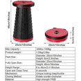 thumbnail image 2 of Night Cat Folding Stool For Camping Retractable Plastic Collapsible Stool Portable Lightweight Stool For Fishing Bbq Outdoors Indoors Kitchen Max Load, 2 of 5