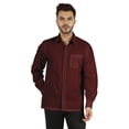 thumbnail image 1 of Bestman Solid Formal Shirt For Mens Button Down Shirt Front Patch Pocket Office Wear, 1 of 7