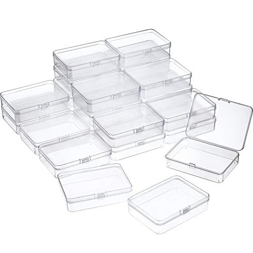 Details about   Plastic Box Small Container Storage 1.38x1.38 IN Craft Gadgets Beads Clear Case 
