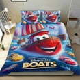 thumbnail image 1 of The movie Cars Themed Bed Sheet Set Three Piece Set 53x79 Inches Comfortable And Skin Friendly Unique Design Creating A Star Studded Night, 1 of 6