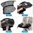 thumbnail image 2 of Calentadores de manos, guantes para cochecito, manguito interior de polar con bolsillo para teléfono celular, resistente al agua y al viento Xemadio LL-1158, 2 of 7