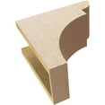 thumbnail image 6 of 6"W x 12"D x 12"H Classic Yorktown Rough Cedar Woodgrain TimberThane Corbel, Primed Tan, 6 of 6