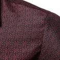 thumbnail image 5 of IROINNID Plain Long Sleeve Shirts for Men Cozy New Shirt Business Turndown Collar Blouse & Shirt Deals,Burgundy, 5 of 8