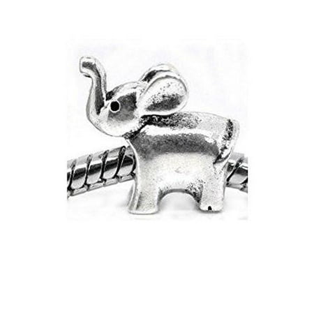 Bead Baby Bracelet - Baby Elephant Bead Spacer for Snake Chain Charm Bracelet