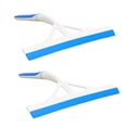 thumbnail image 1 of A1 Unlimited Squeegee with Soft Grip Handles 10 in, Home Kitchen Multipurpose Windows Shower Glass Doors Bathroom Car Windshield Mirrors Tiles Cleaner Tool Plastic Wiper Silicone Blade, Set of 2, 1 of 7