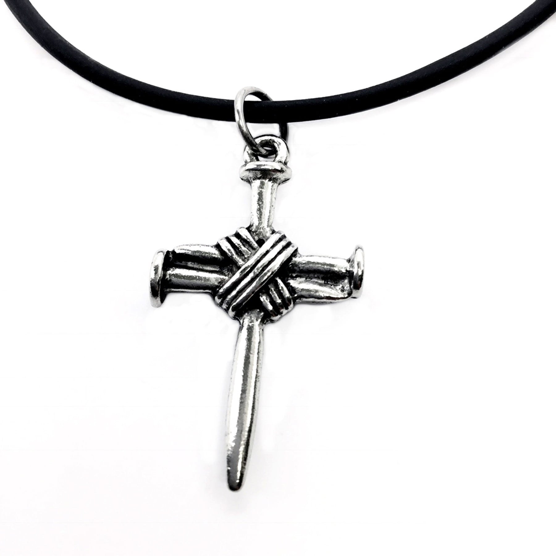 Wire Wrapped Nail Cross (wbfsixrubb 