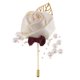 thumbnail image 1 of EeaseMX 2 broches creativos de perlas, modernos, de imitación de flores, para ojal, para ropa, decoración de banquetes de boda, novias y novios (blanco), 1 of 7