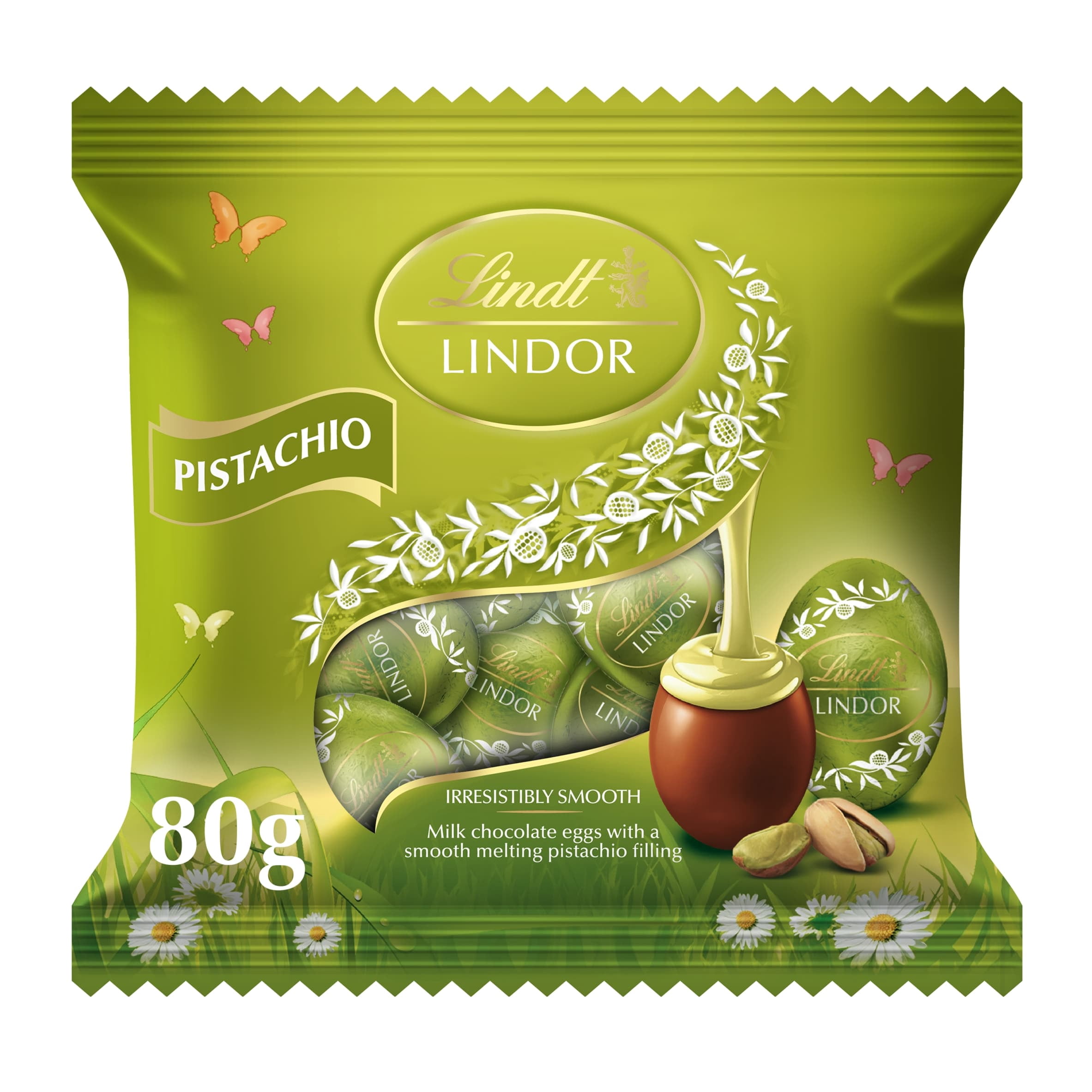 Lindt Lindor Milk White Chocolate Truffles, Pistachio Limited