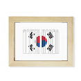 thumbnail image 1 of Flag Country Script South Korea Desktop Photo Frame Picture Art Decoration Painting 6x8 inch, 1 of 3