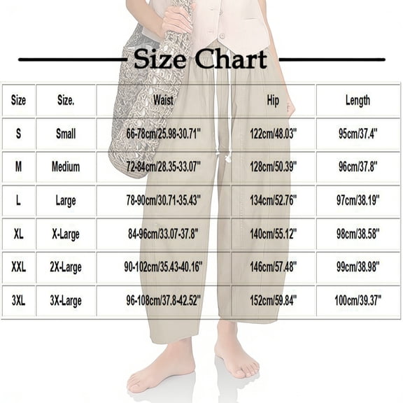 Lenpel Cotton Linen Cropped Pants for Women High Waist Wide Leg Ankle Trousers Summer Fall Casual Baggy Outfits with Pockets