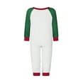 thumbnail image 3 of Inevnen Christmas Family Pajamas Matching Set, Tree Print Long Sleeve Tops with Pants Sleepwear, 3 of 6