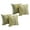 MultiColor, variant on Blazing Needles Square Printed Throw Pillow, 17", Midnight Rose 4 Count
