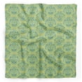 thumbnail image 1 of Bimba Green Vector Design Damask Printed Pure Silk Scarf For Hair Neck Head Bandanas For Women 40 x 80 Inches, 1 of 6