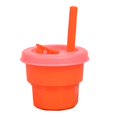 thumbnail image 2 of Joernso 1 Set 300ML/400ML Water Cup Flexible Heat-resistant Silicone Unbreakable Straw Tumbler Jug for Home, 2 of 8
