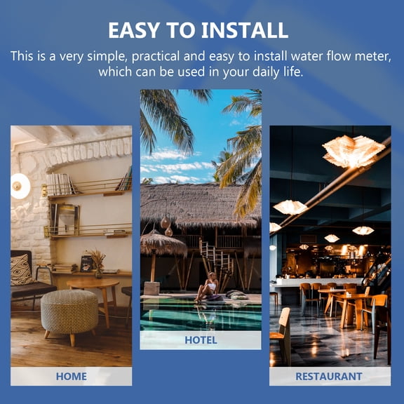 ifundom Metal Water Meter for Precise Water Usage Monitoring, Iron Build, Assorted Colors, 1 Piece