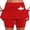 Red, variant on Skirts for Women Skirt Daily Wear Athletic Style with Pockets and Built In Briefs Featuring Canada Flag Print for Summer Casual Wardrobe Red M