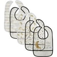 thumbnail image 4 of Yoga Sprout Baby Waterproof PEVA Bibs 5pk, Metallic Moon, One Size, 4 of 5