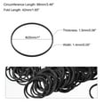 thumbnail image 2 of Uxcell Rubber Band Loop Stretchable Rubber Elastic Band Black 1inch Dia for Home Office, Pack of 950, 2 of 5