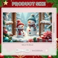 thumbnail image 2 of Snowman Design Snowman Banner Winter Themed Christmas Display Colorful Scarves Snowflake Pattern Winter Backdrop for Christmas Party Winter Celebration Holiday Decoration, 2 of 9