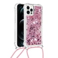 thumbnail image 1 of Funda FOXDOCK para iPhone 12 Pro Max con Cuerda Ajustable, Brillo Líquido, Protección Antigolpes y Lente – Ideal para Regalo, 1 of 6