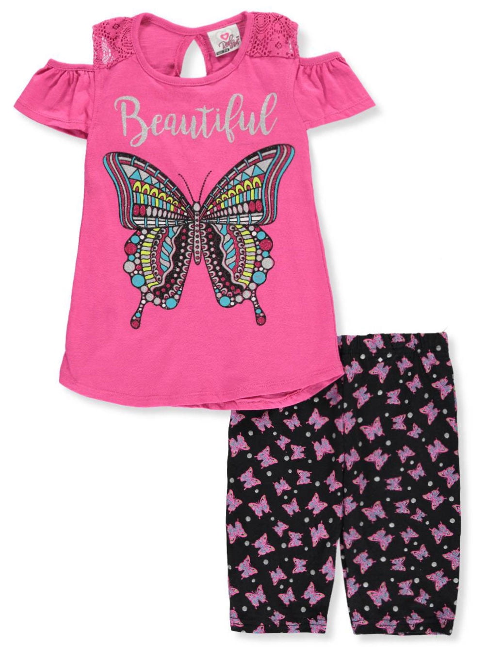 Real Love Girls 2-Piece Bike Shorts Set Outfit