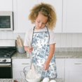 thumbnail image 4 of Pioneer Flower Floral Print Pattern Kids Aprons for Girls and Boys,Adjustable Neck Strap Toddler Aprons for Kids Cooking Baking, 4 of 7