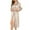 Khaki, variant on Womens Robe Long Sleeve Silk Bathrobe Full Length Sleepwear Soft Lightweight Bridesmaid Wedding Party Robes