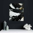 thumbnail image 4 of COMIO Black and Gold Abstract Canvas Wall Art Minimalist Geometric Poster Prints for Living Room Decor Black White and Beige Abstract Wall Art Neutral Black Painting Picture for Bedroom No Frame, 4 of 4