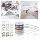 thumbnail image 3 of Cadenas de de 6 Colores Cadenas para Hacer Joyas con Anillos de Salto Abiertos de 6 Colores Y Cierres de Langosta de 6 Colores para Hacer Joyas, 3 of 9