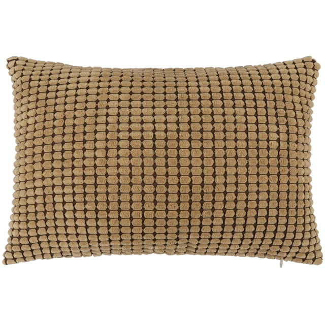 Unique Bargains Housse de Coussin Décorative en Velours Côtelé Doux à Rayures en Velours