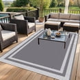 thumbnail image 3 of Outdoor Rug for Patio,Waterproof Reversible,Non-Slip Large Area Rug for Camping, RV, Deck, Balcony, Backyard, Multiple Sizes & Patterns, 3 of 5