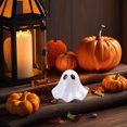thumbnail image 6 of Halloween Decorations, Mini Resin Figures, White Ceramic Floating Ghost with Solid Color for Desktop Mini Garden Or Terrarium, Moe Grain Ornament, 6 of 6