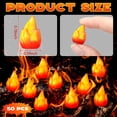 thumbnail image 3 of 50 Pcs Mini Resin Fire Miniature Flame Figurines Christmas Tiny Fake Fire Campfire Model Gift Micro Town Accessories for Xmas Small Village Accessories DIY Scene Garden Home Landscape Decor, 3 of 6