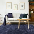 thumbnail image 2 of Superior Shag Boho Plush Indoor Area Rug, Navy Blue, 6' x 9', 2 of 5
