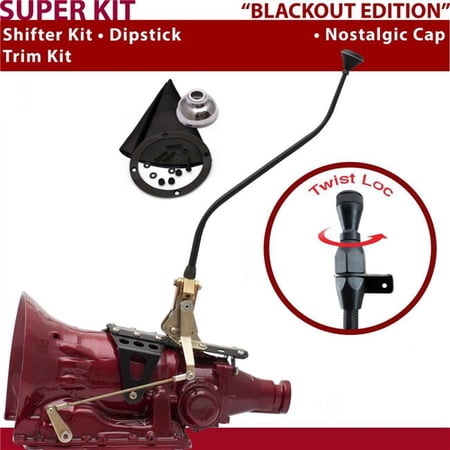 American Shifter C4 Shifter Kit Black 23 in. Swan Trim Kit Dipstick for F7874